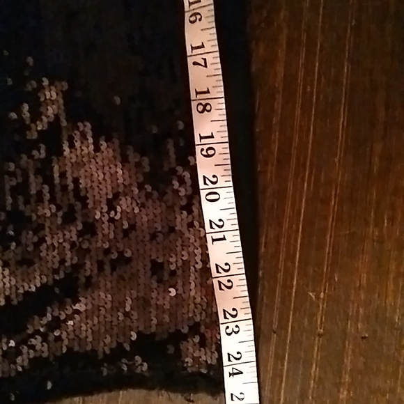 Ashley Stewart Distressed Black Sequin Skirt New Size 10 ,Size 12,16 - Picture 5 of 6